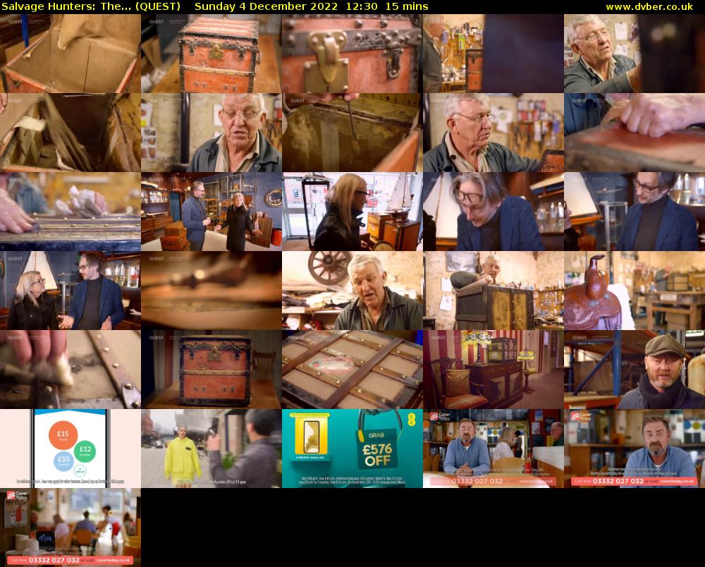 Salvage Hunters: The... (QUEST) Sunday 4 December 2022 12:30 - 12:45