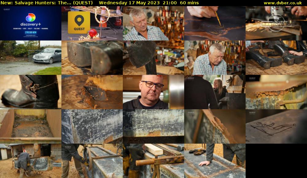 Salvage Hunters: The... (QUEST) Wednesday 17 May 2023 21:00 - 22:00