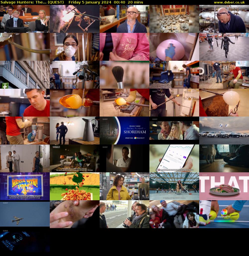 Salvage Hunters: The... (QUEST) Friday 5 January 2024 00:40 - 01:00