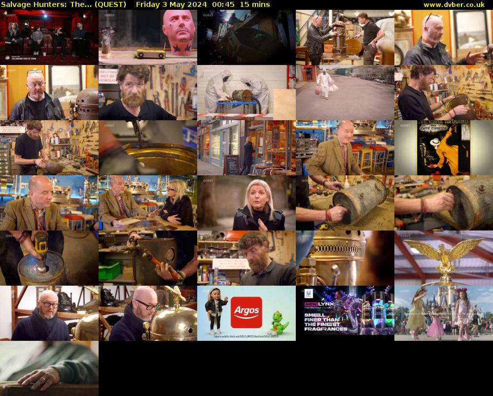 Salvage Hunters: The... (QUEST) Friday 3 May 2024 00:45 - 01:00