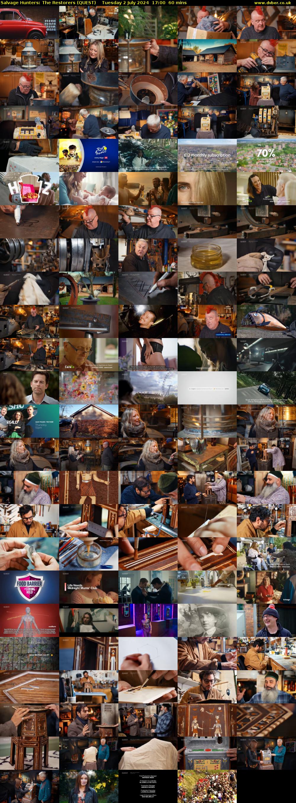 Salvage Hunters: The Restorers (QUEST) Tuesday 2 July 2024 17:00 - 18:00