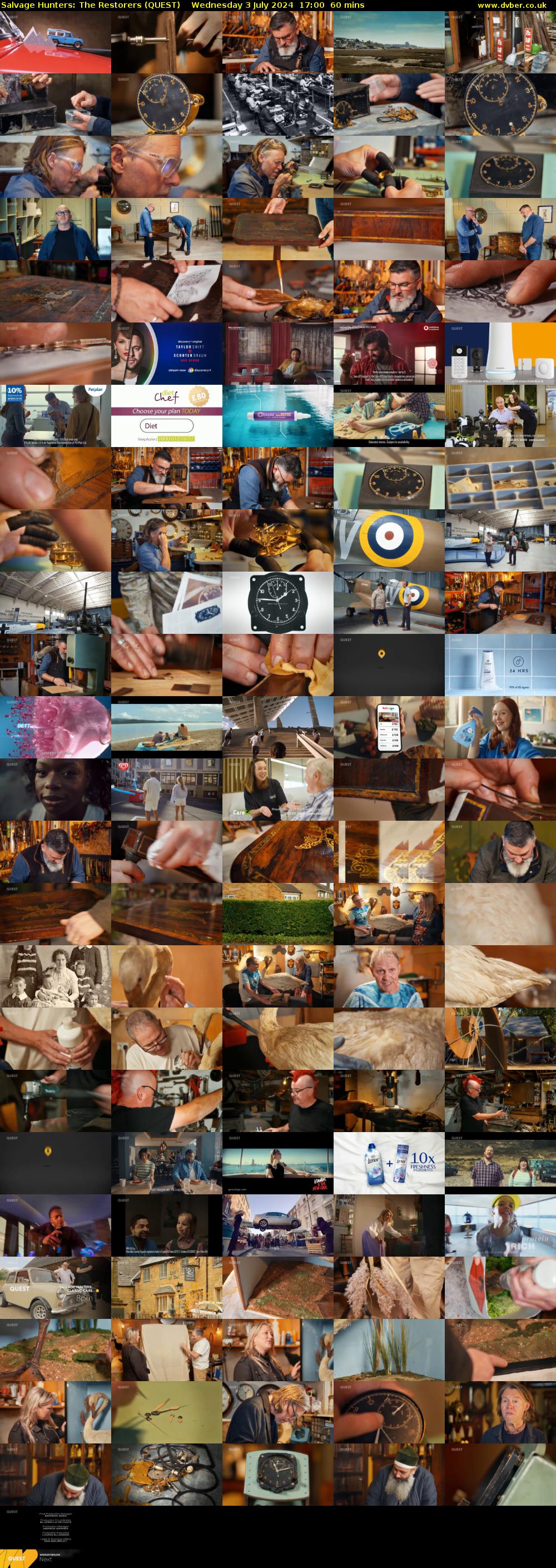 Salvage Hunters: The Restorers (QUEST) Wednesday 3 July 2024 17:00 - 18:00