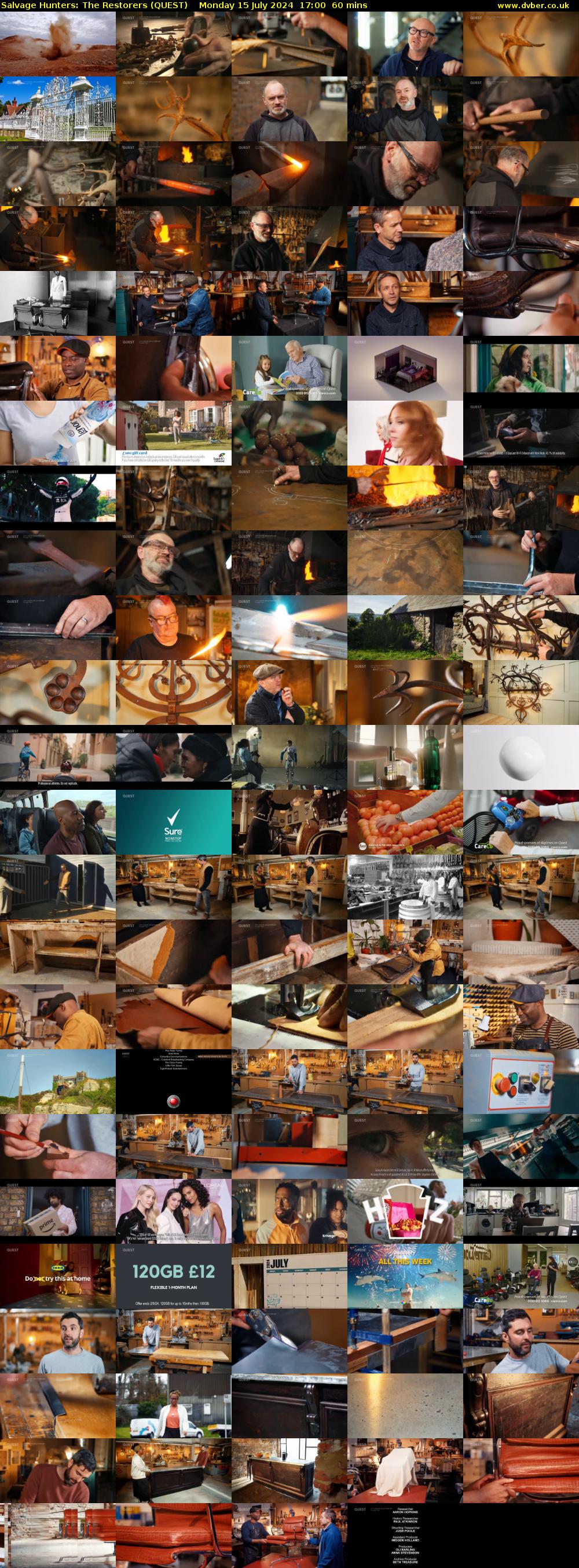 Salvage Hunters: The Restorers (QUEST) Monday 15 July 2024 17:00 - 18:00