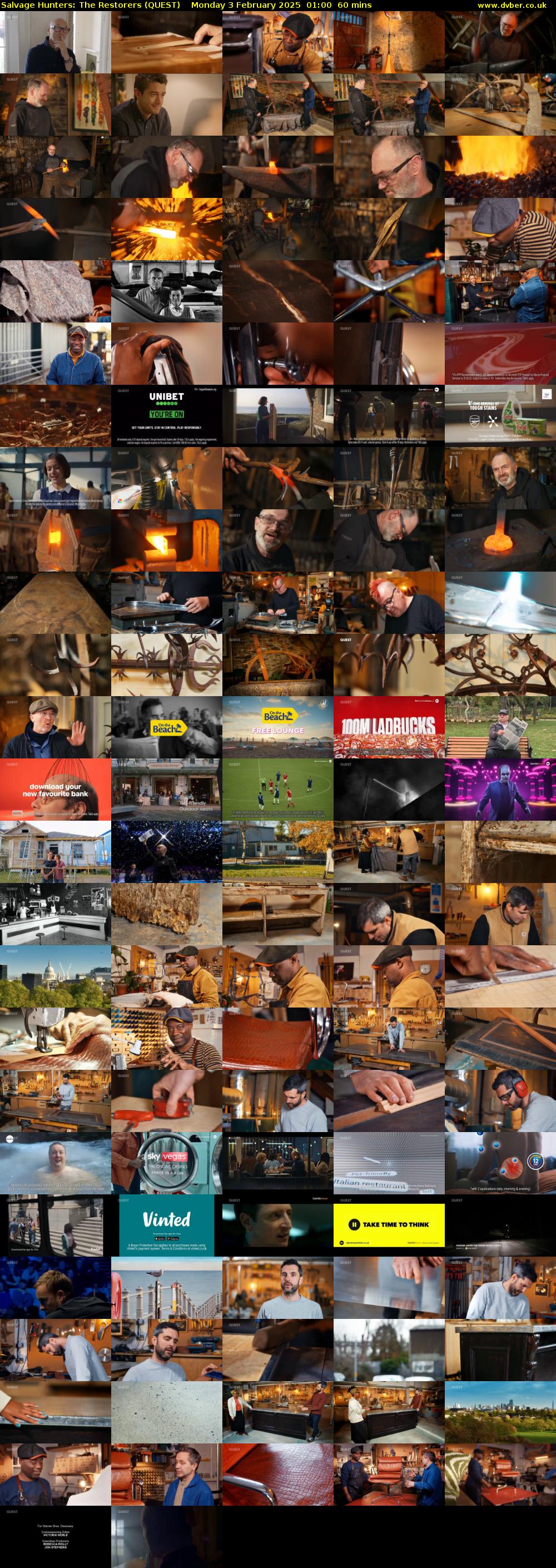 Salvage Hunters: The Restorers (QUEST) Monday 3 February 2025 01:00 - 02:00