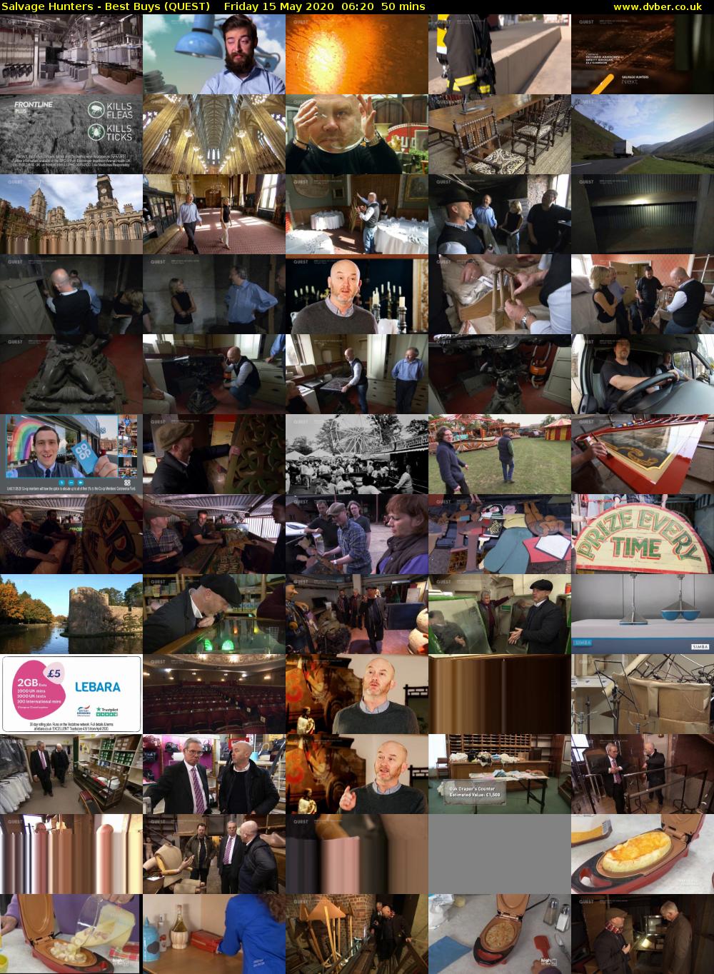 Salvage Hunters - Best Buys (QUEST) Friday 15 May 2020 06:20 - 07:10