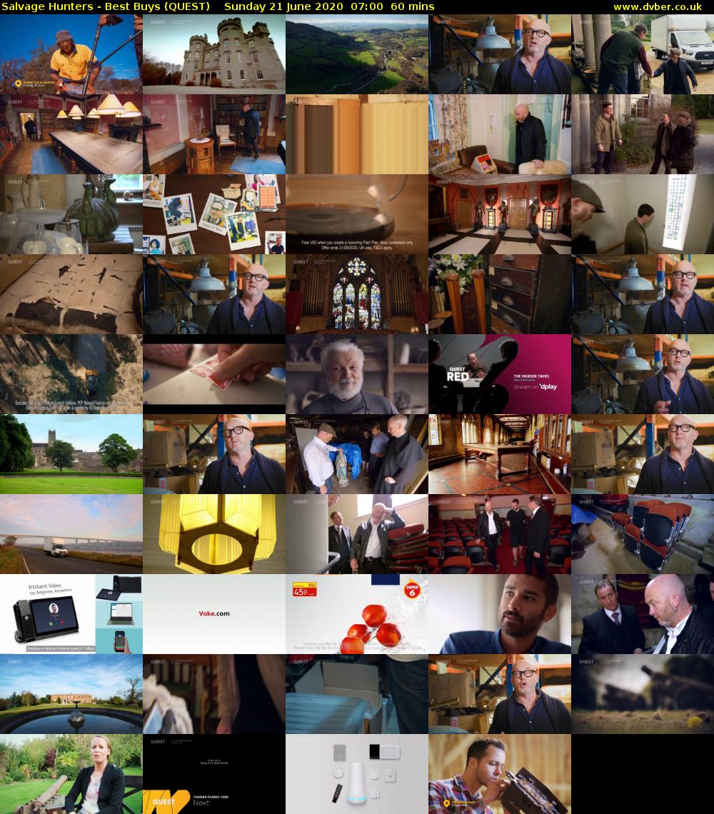 Salvage Hunters - Best Buys (QUEST) Sunday 21 June 2020 07:00 - 08:00