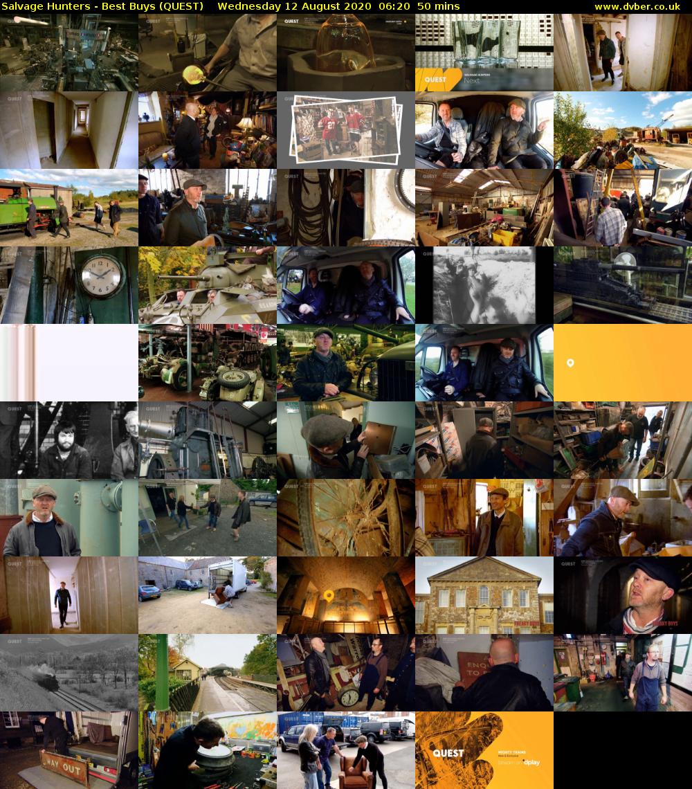 Salvage Hunters - Best Buys (QUEST) Wednesday 12 August 2020 06:20 - 07:10
