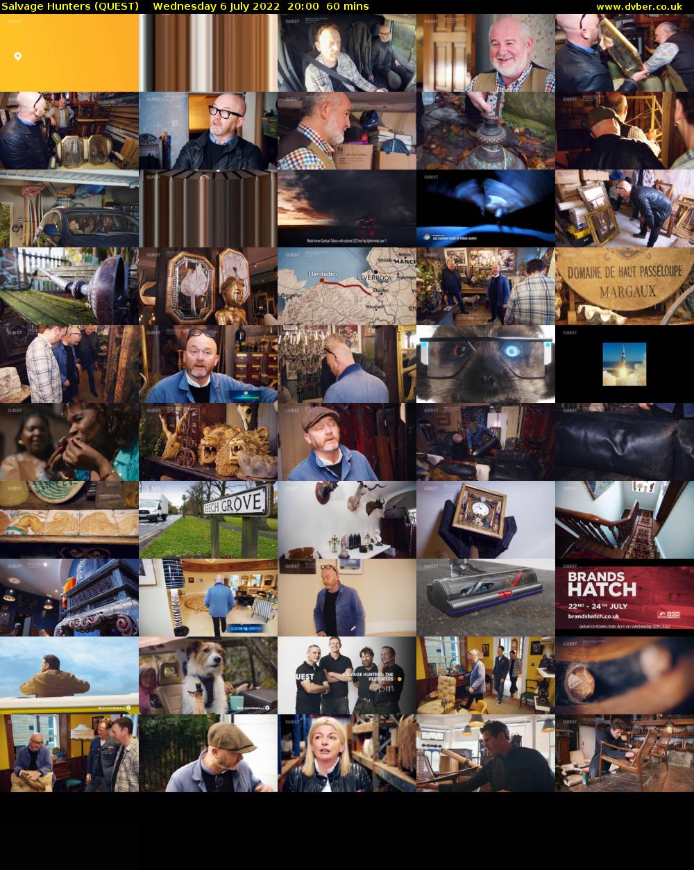Salvage Hunters (QUEST) Wednesday 6 July 2022 20:00 - 21:00