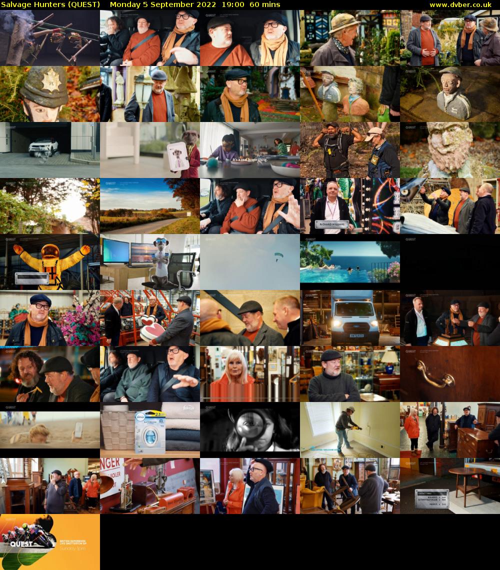 Salvage Hunters (QUEST) Monday 5 September 2022 19:00 - 20:00