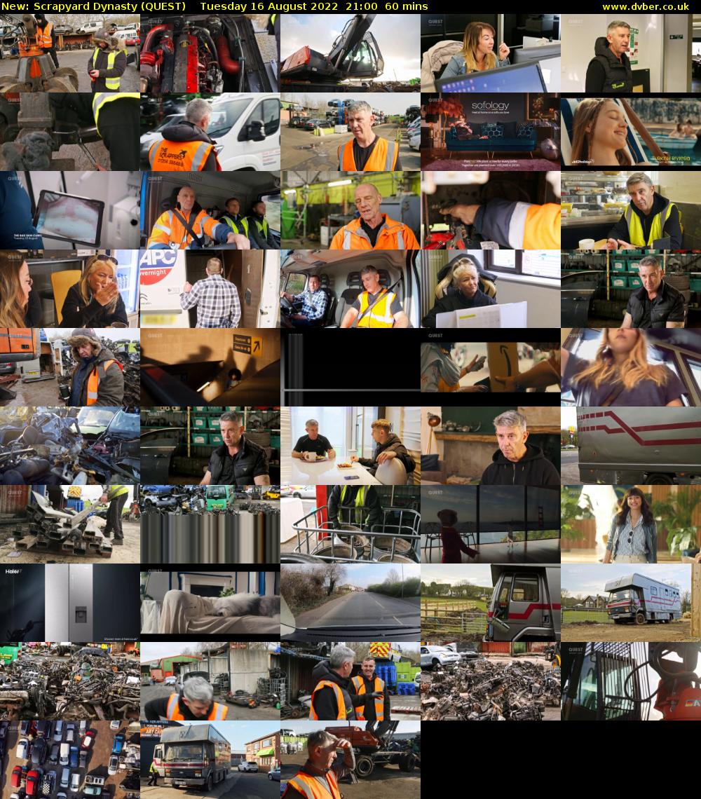 Scrapyard Dynasty (QUEST) Tuesday 16 August 2022 21:00 - 22:00