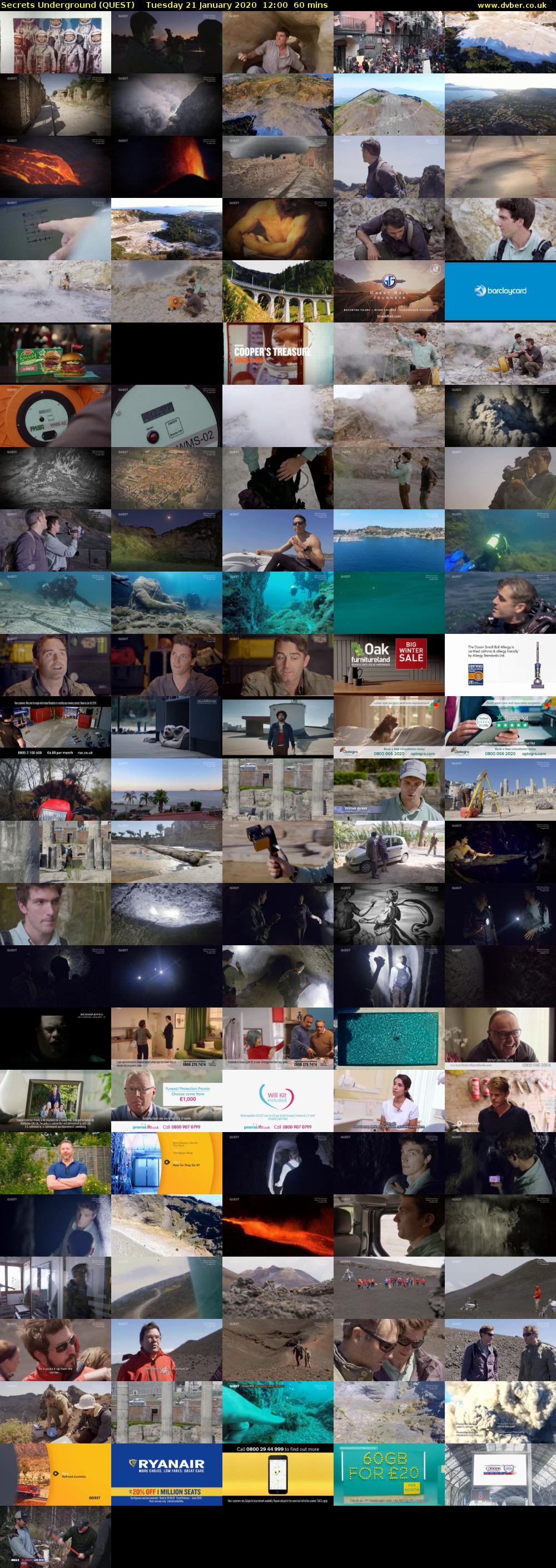 Secrets Underground (QUEST) Tuesday 21 January 2020 12:00 - 13:00