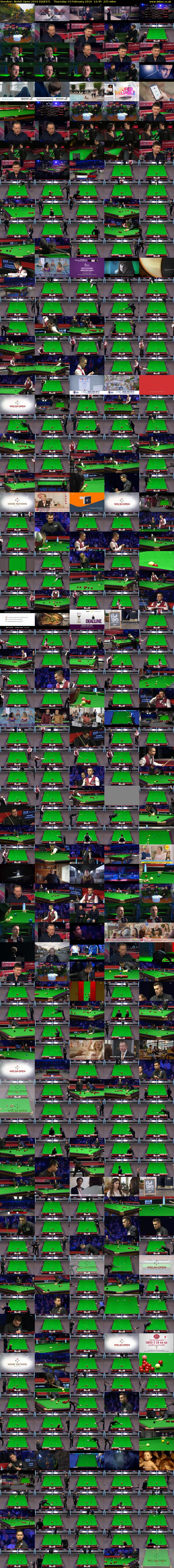 Snooker: Welsh Open 2019 (QUEST) Thursday 14 February 2019 12:45 - 16:30