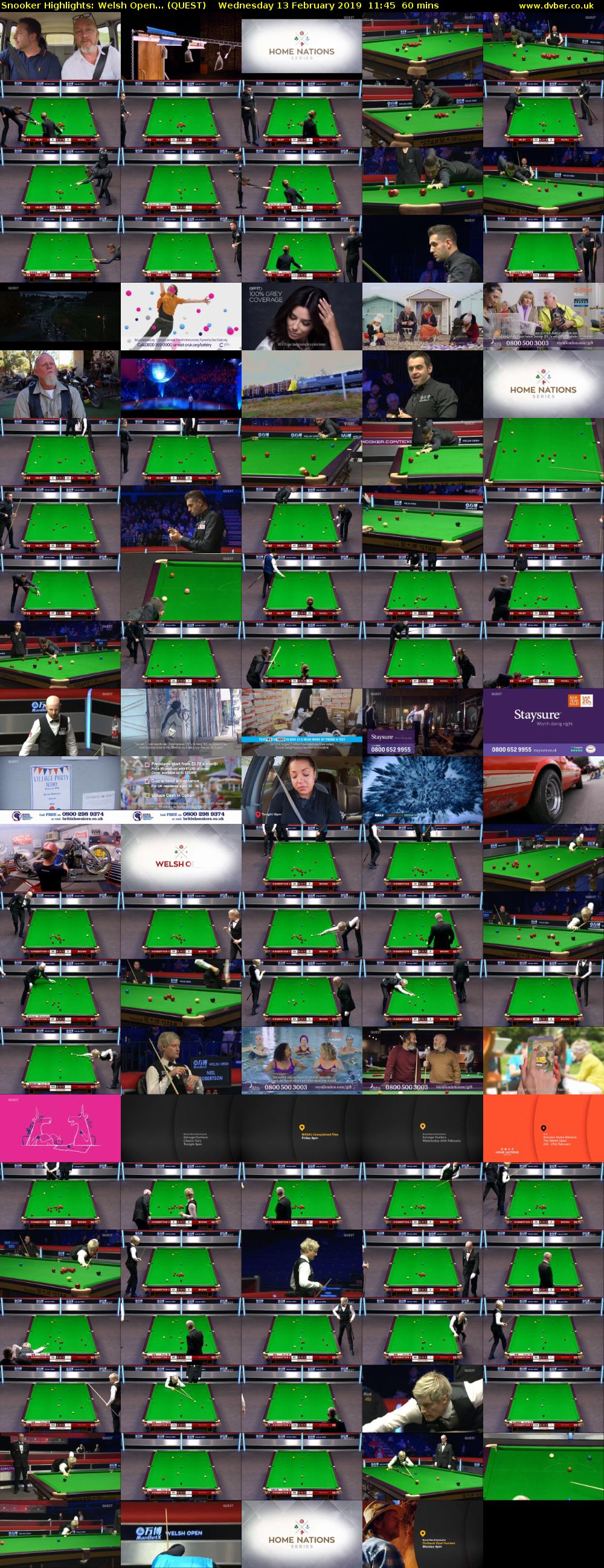 Snooker Highlights: Welsh Open... (QUEST) Wednesday 13 February 2019 11:45 - 12:45