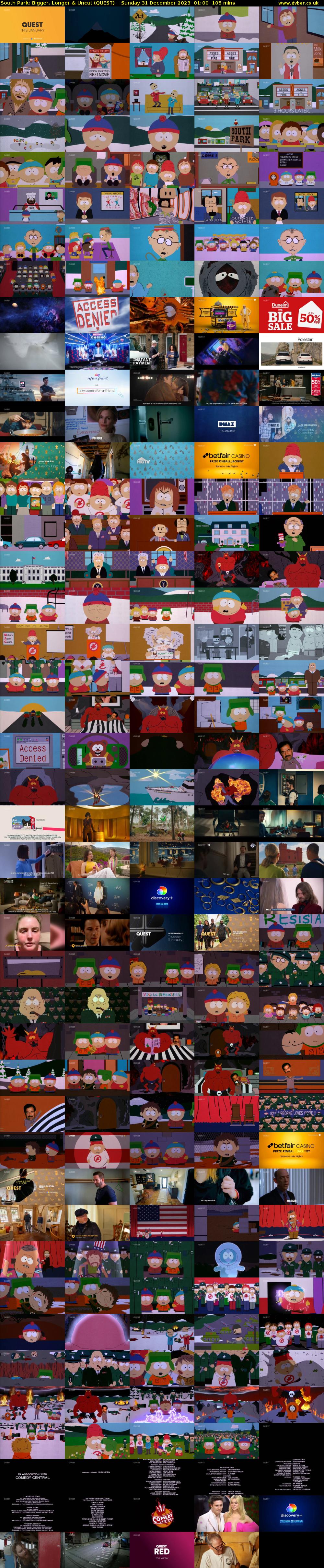 South Park: Bigger, Longer & Uncut (QUEST) Sunday 31 December 2023 01:00 - 02:45