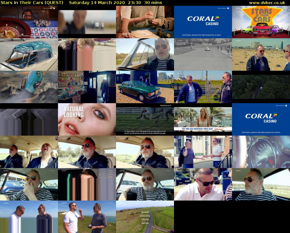 Stars In Their Cars (QUEST) Saturday 14 March 2020 23:30 - 00:00