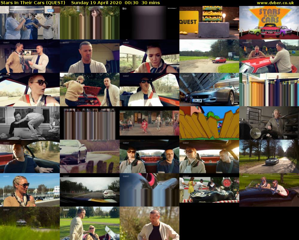 Stars In Their Cars (QUEST) Sunday 19 April 2020 00:30 - 01:00