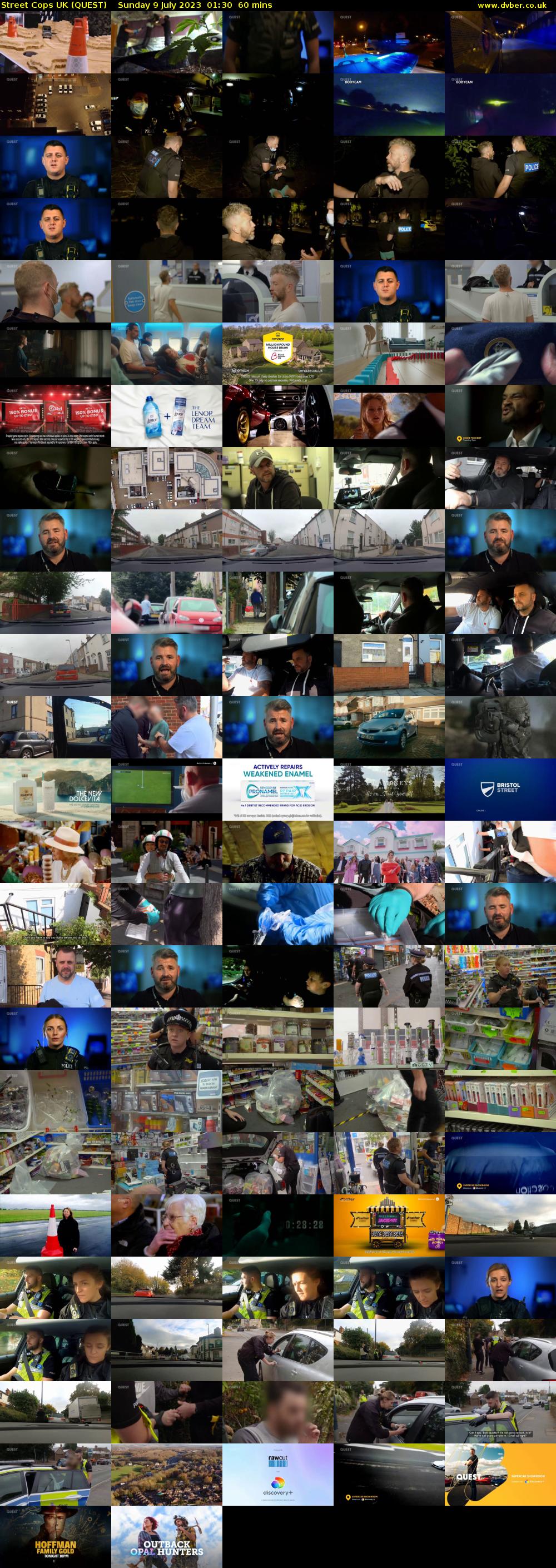 Street Cops UK (QUEST) Sunday 9 July 2023 01:30 - 02:30