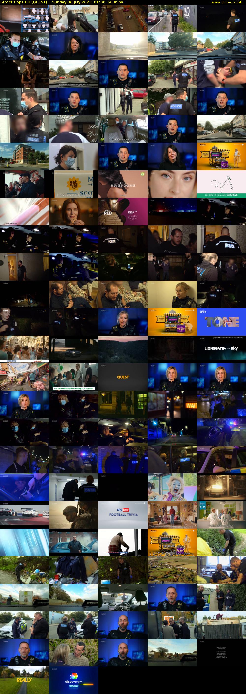Street Cops UK (QUEST) Sunday 30 July 2023 01:00 - 02:00