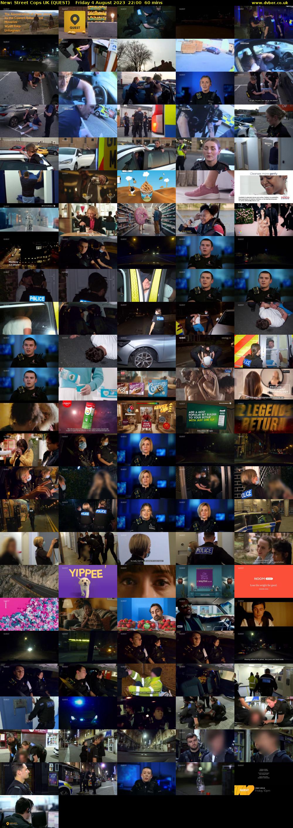 Street Cops UK (QUEST) Friday 4 August 2023 22:00 - 23:00