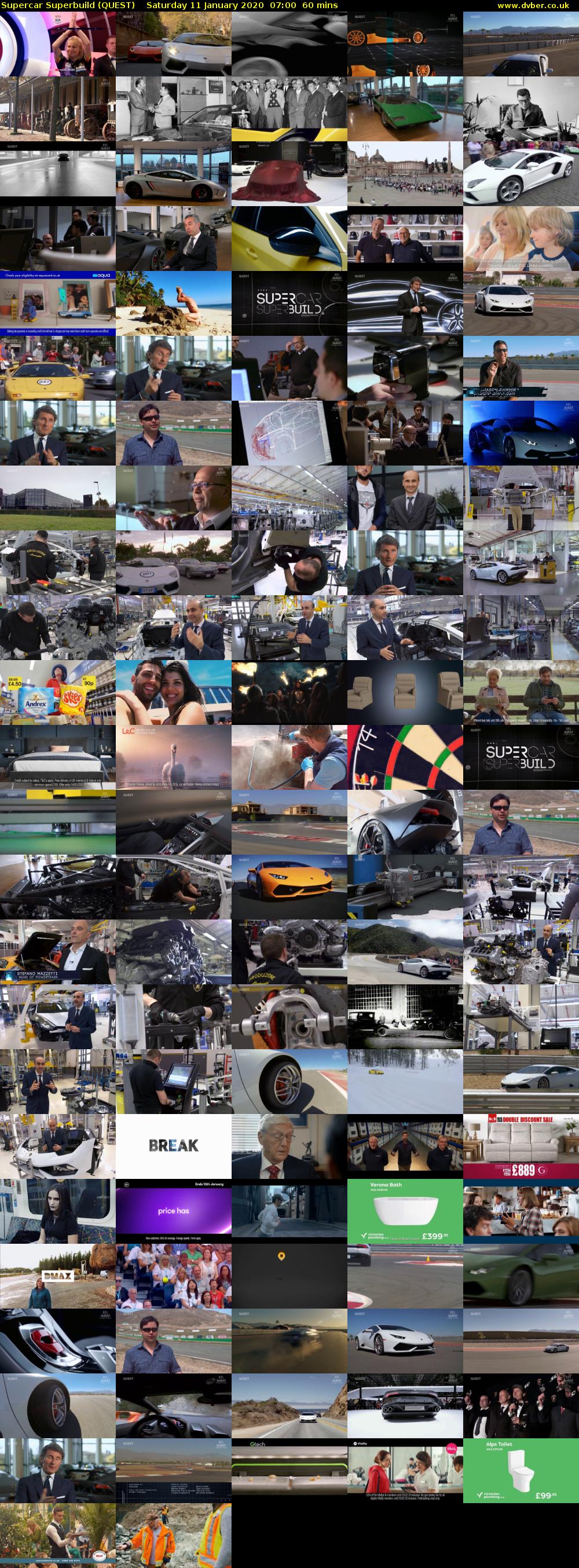 Supercar Superbuild (QUEST) Saturday 11 January 2020 07:00 - 08:00