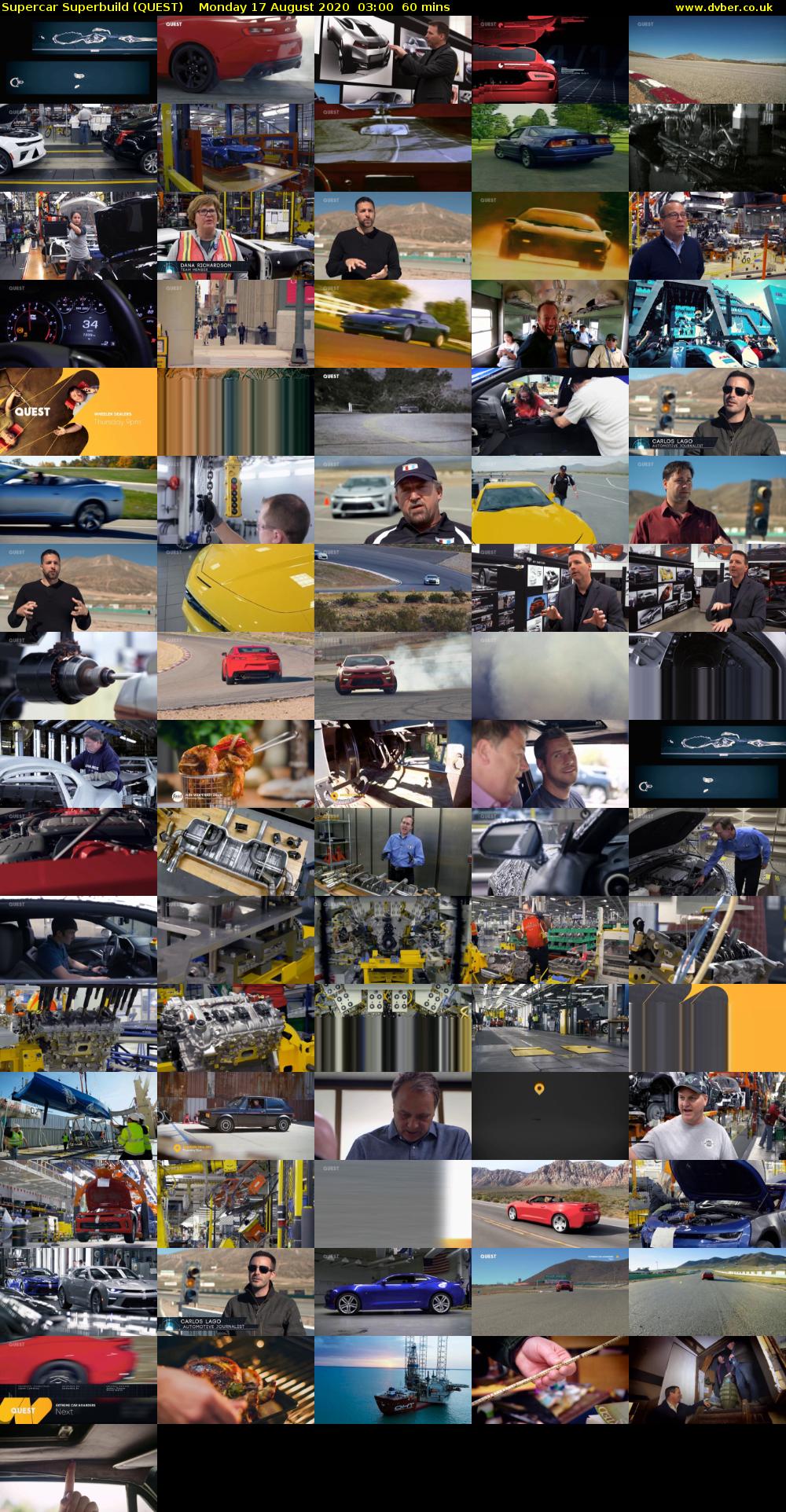 Supercar Superbuild (QUEST) Monday 17 August 2020 03:00 - 04:00