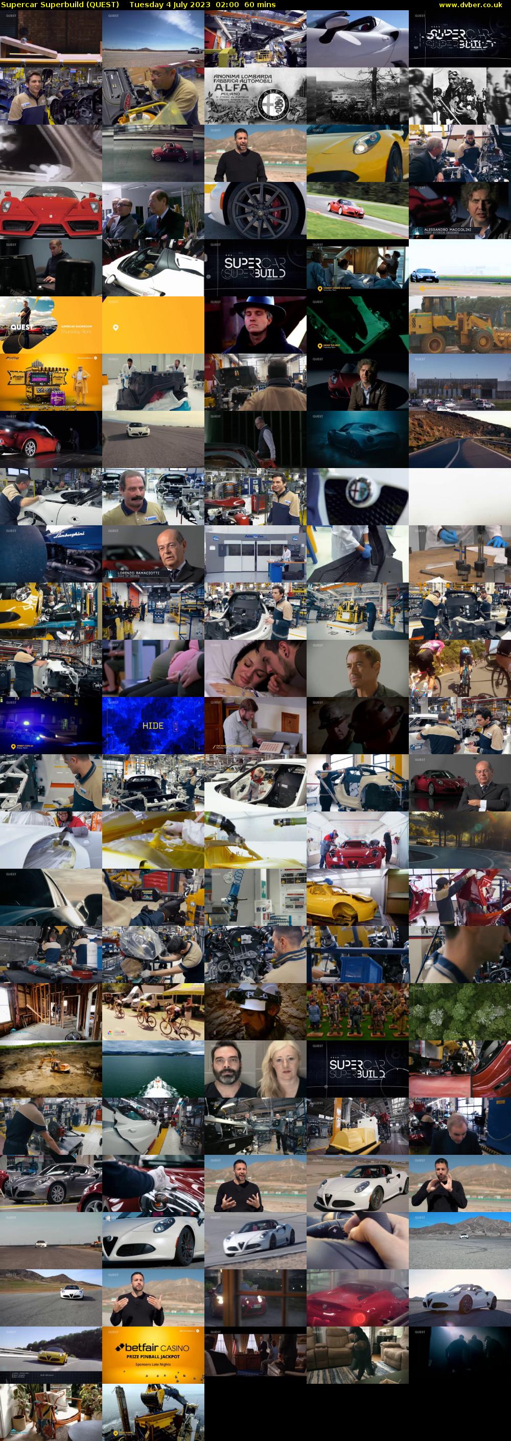 Supercar Superbuild (QUEST) Tuesday 4 July 2023 02:00 - 03:00