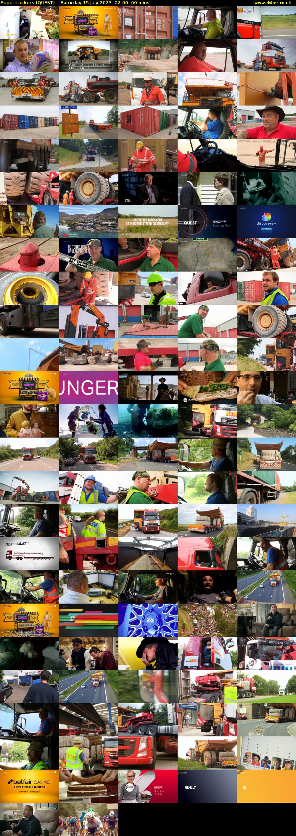 Supertruckers (QUEST) Saturday 15 July 2023 02:00 - 03:00