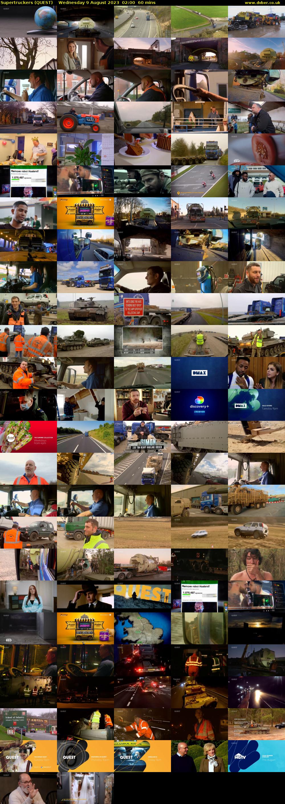 Supertruckers (QUEST) Wednesday 9 August 2023 02:00 - 03:00