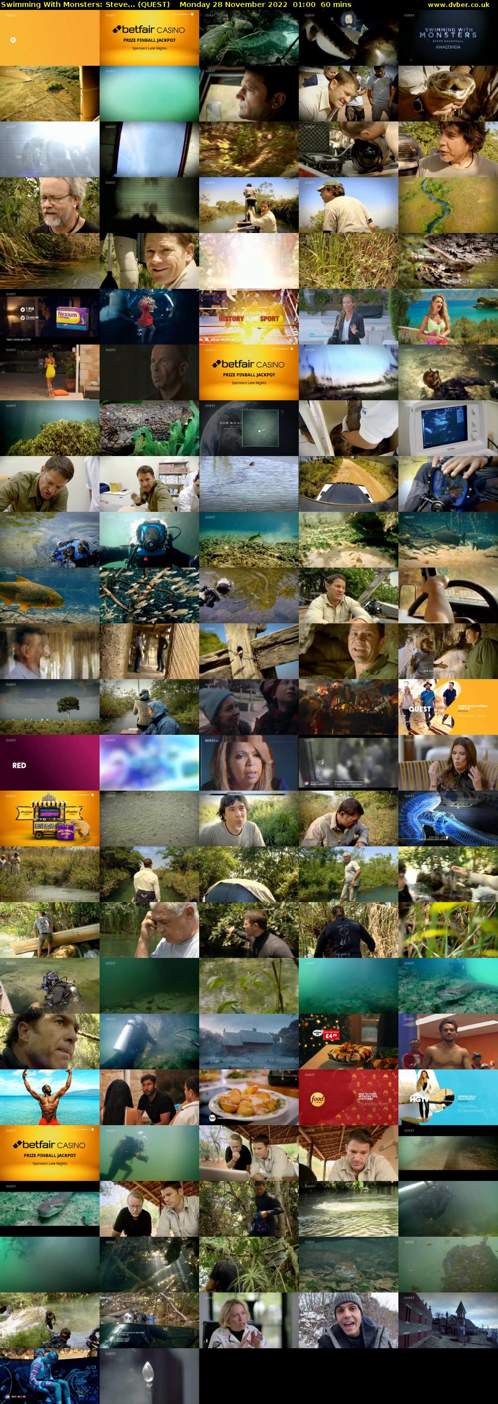 Swimming With Monsters: Steve... (QUEST) Monday 28 November 2022 01:00 - 02:00