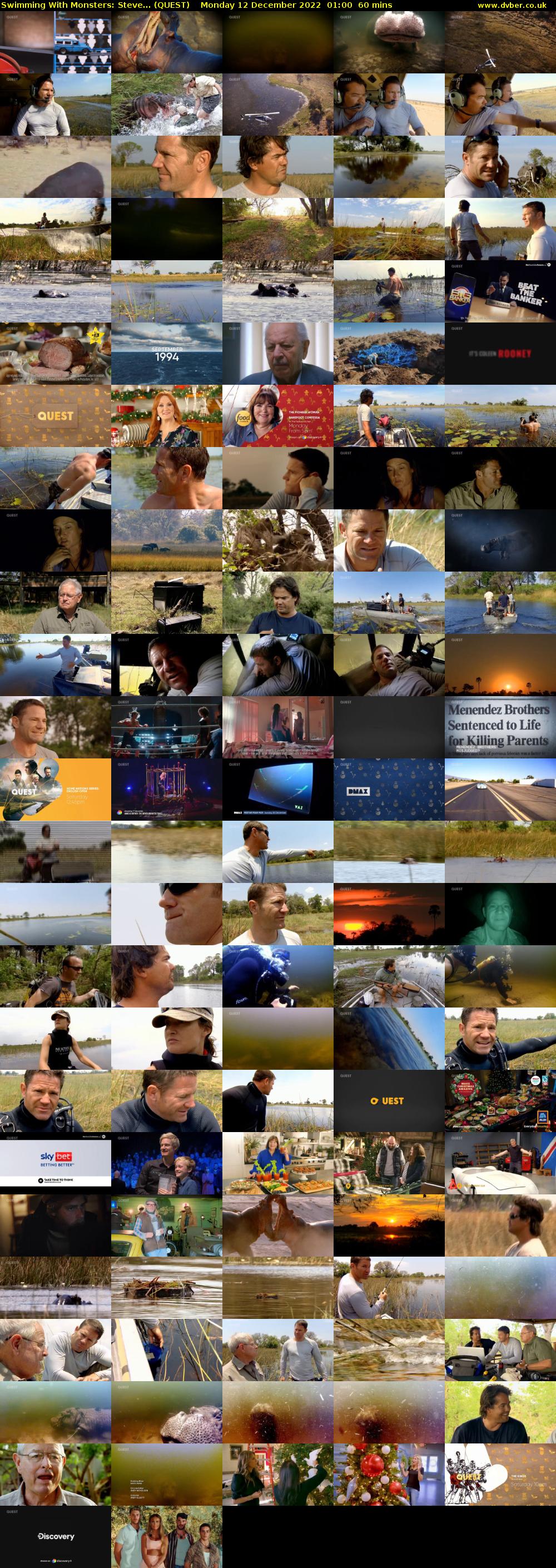 Swimming With Monsters: Steve... (QUEST) Monday 12 December 2022 01:00 - 02:00