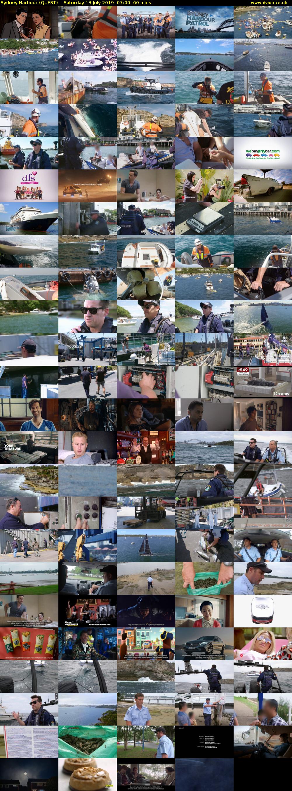 Sydney Harbour (QUEST) Saturday 13 July 2019 07:00 - 08:00