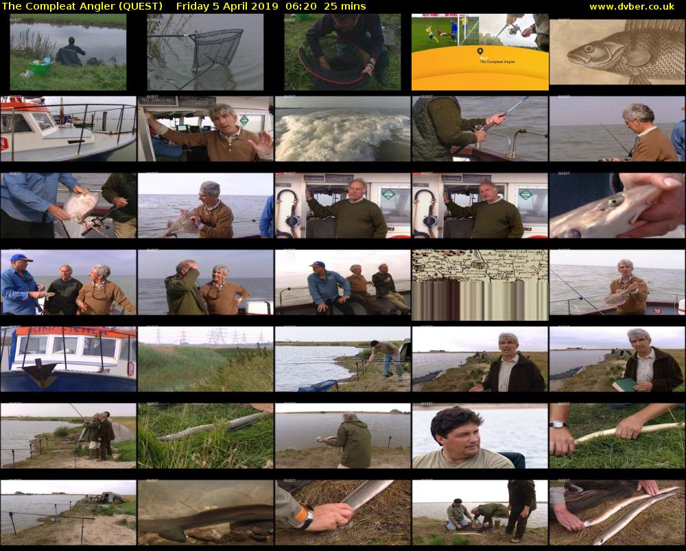 The Compleat Angler (QUEST) Friday 5 April 2019 06:20 - 06:45