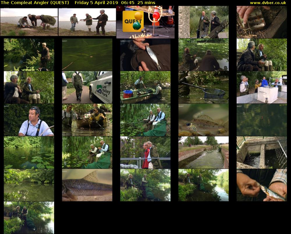 The Compleat Angler (QUEST) Friday 5 April 2019 06:45 - 07:10