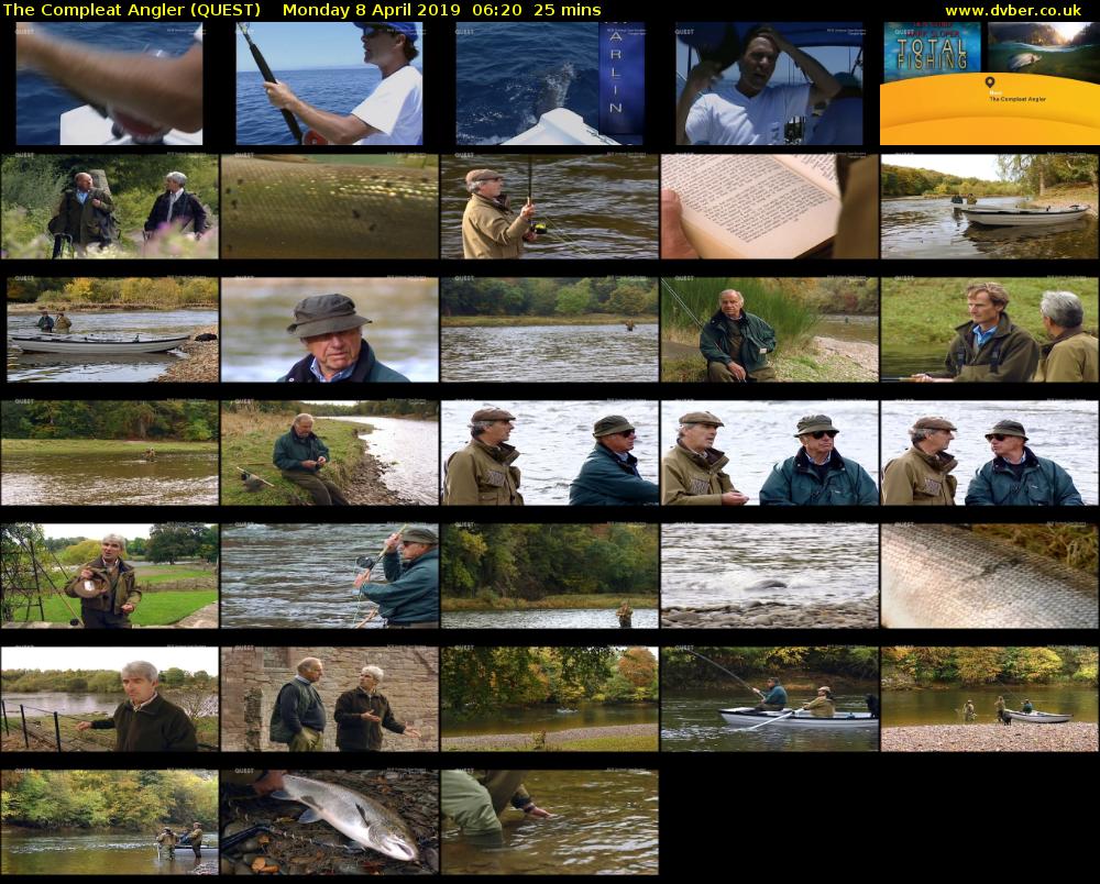 The Compleat Angler (QUEST) Monday 8 April 2019 06:20 - 06:45