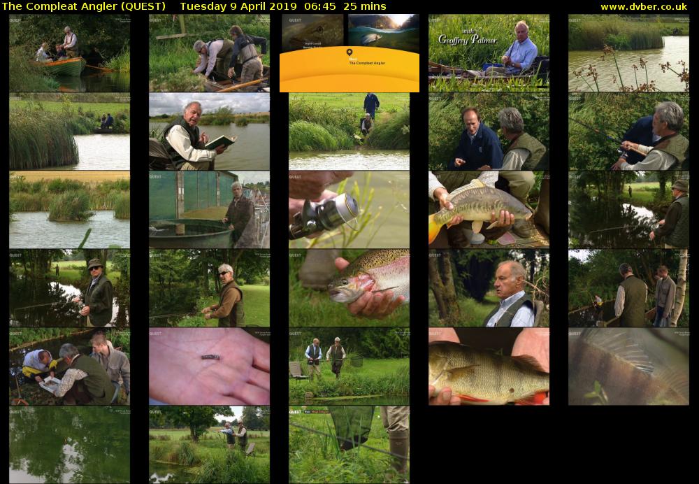 The Compleat Angler (QUEST) Tuesday 9 April 2019 06:45 - 07:10