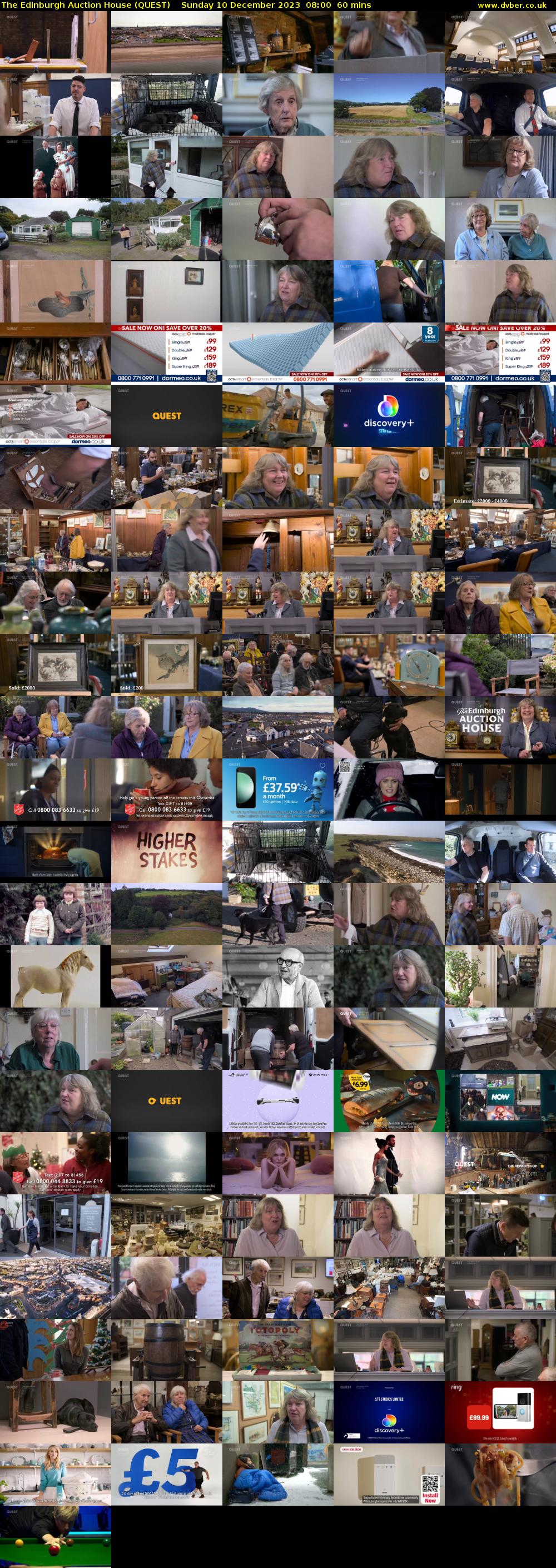 The Edinburgh Auction House (QUEST) Sunday 10 December 2023 08:00 - 09:00