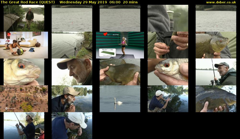 The Great Rod Race (QUEST) Wednesday 29 May 2019 06:00 - 06:20