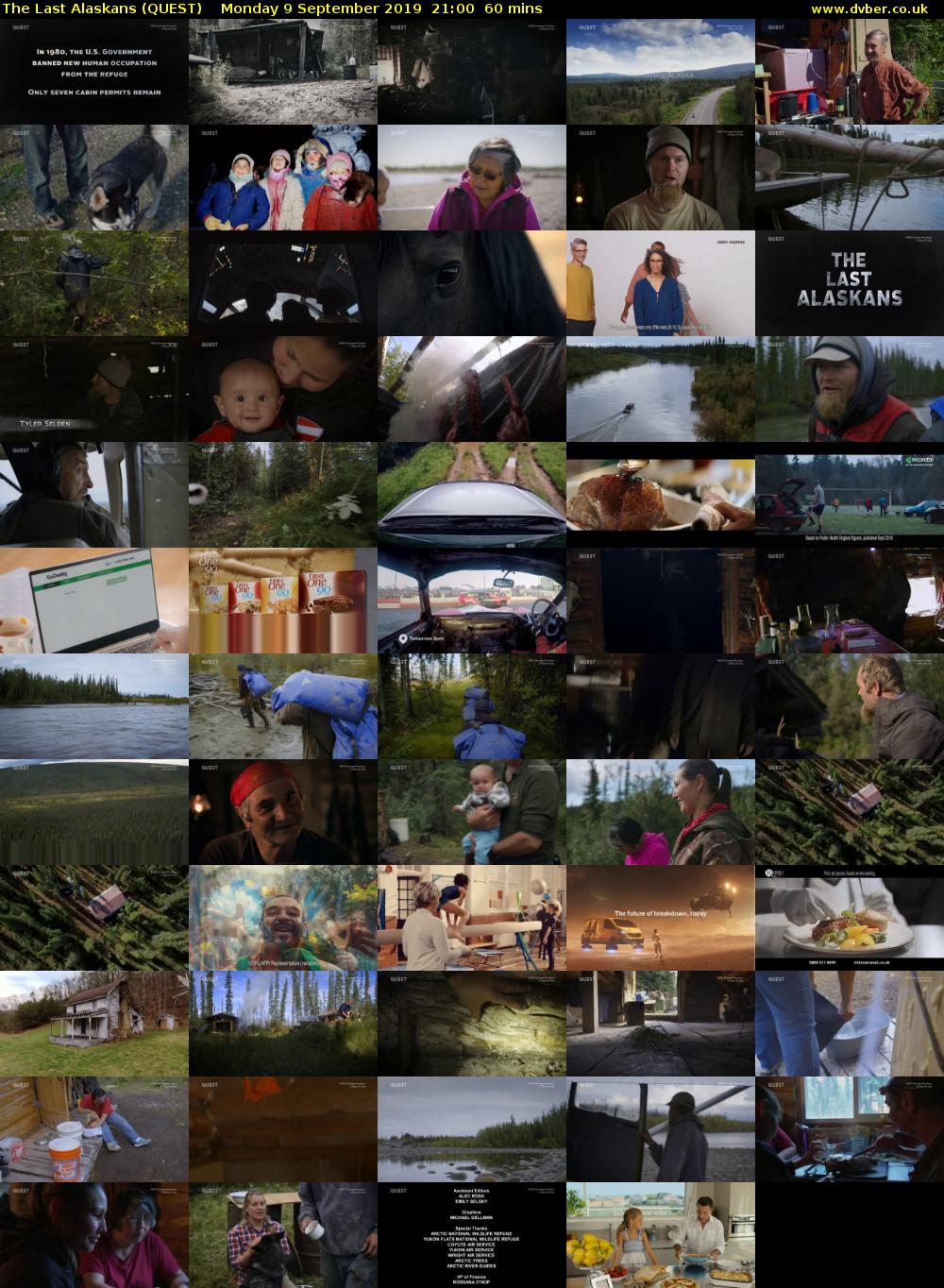 The Last Alaskans (QUEST) Monday 9 September 2019 21:00 - 22:00