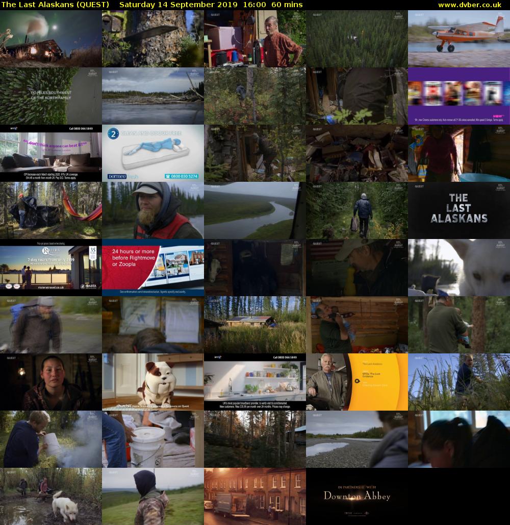 The Last Alaskans (QUEST) Saturday 14 September 2019 16:00 - 17:00