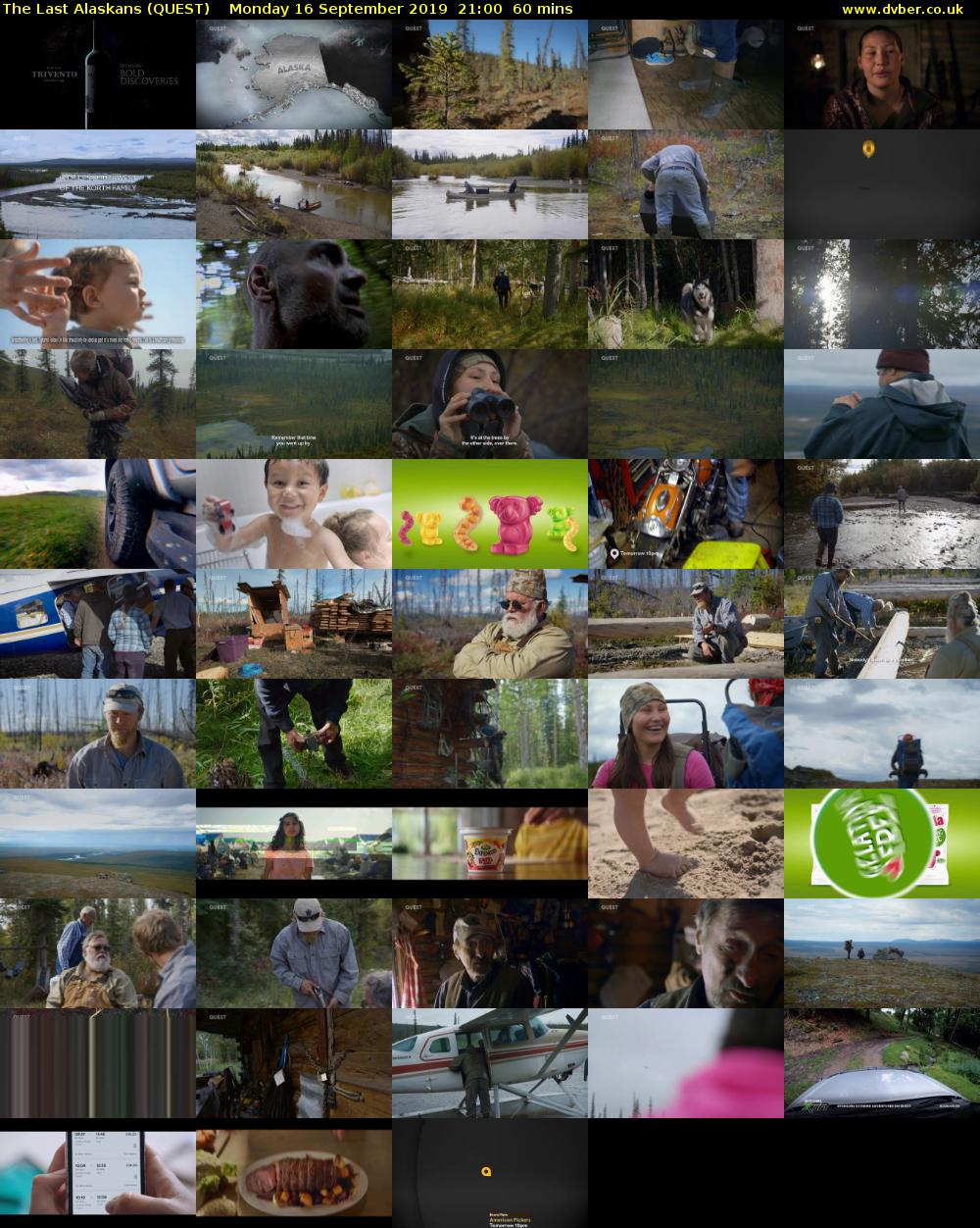 The Last Alaskans (QUEST) Monday 16 September 2019 21:00 - 22:00