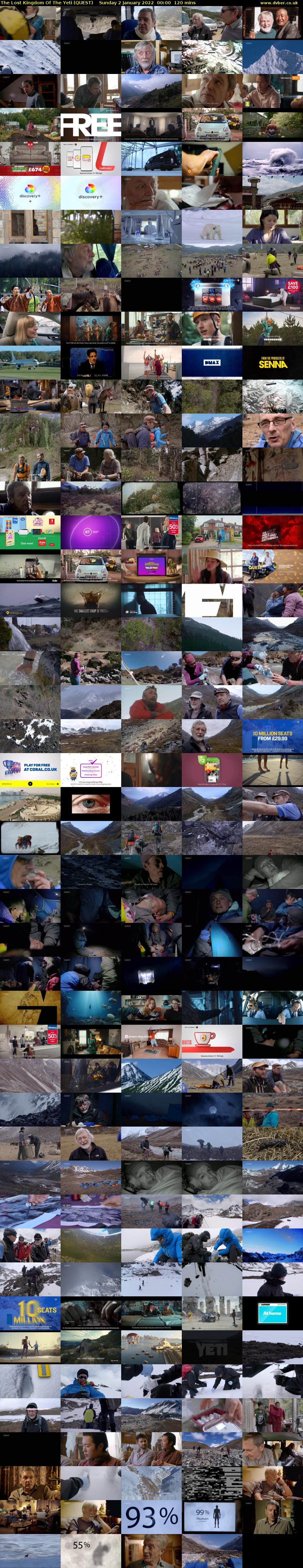 The Lost Kingdom Of The Yeti (QUEST) Sunday 2 January 2022 00:00 - 02:00