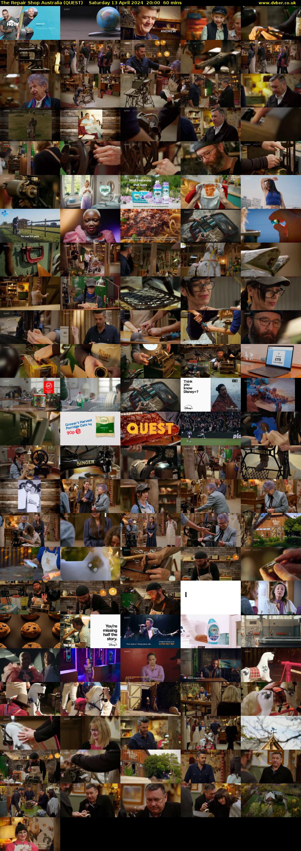 The Repair Shop Australia (QUEST) Saturday 13 April 2024 20:00 - 21:00