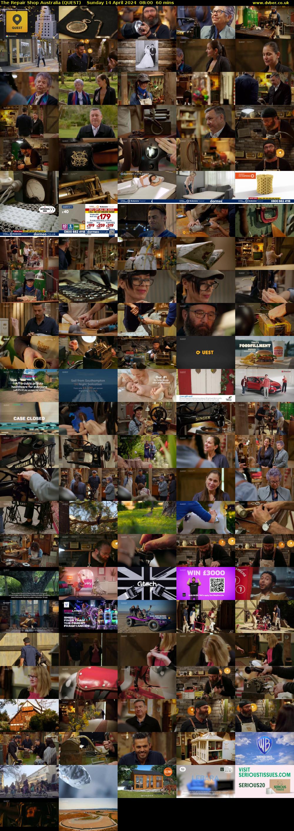 The Repair Shop Australia (QUEST) Sunday 14 April 2024 08:00 - 09:00
