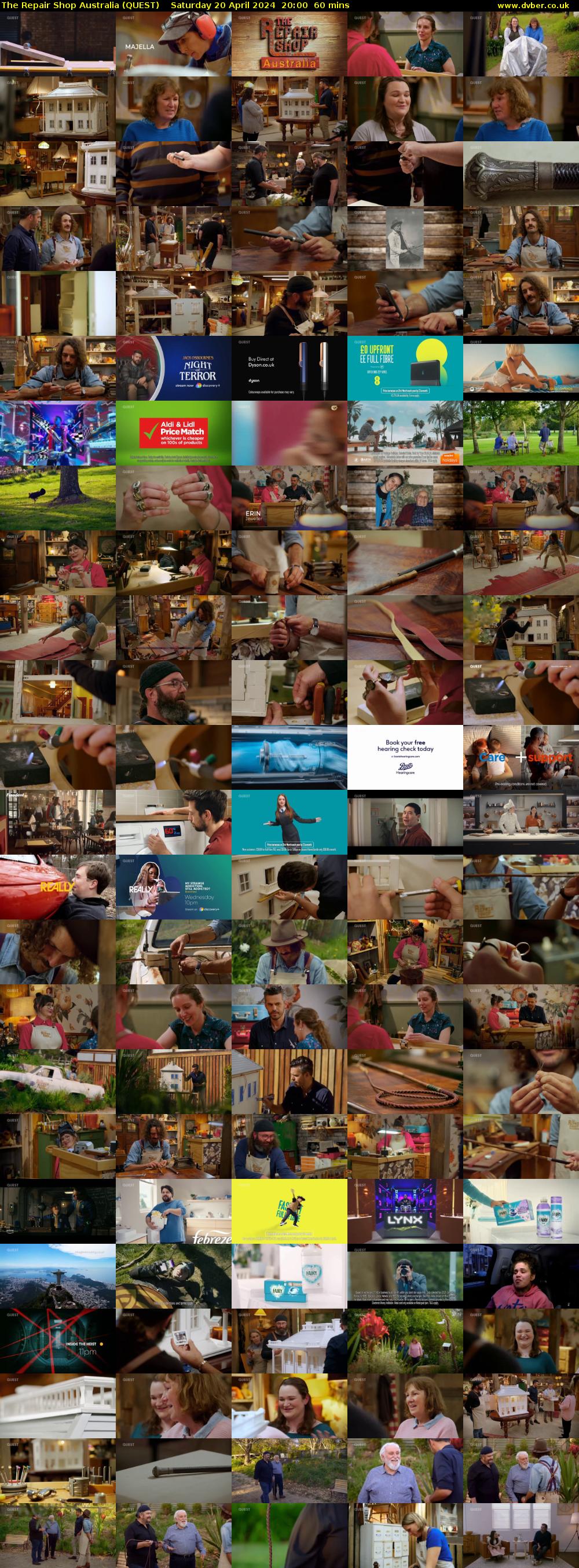 The Repair Shop Australia (QUEST) Saturday 20 April 2024 20:00 - 21:00