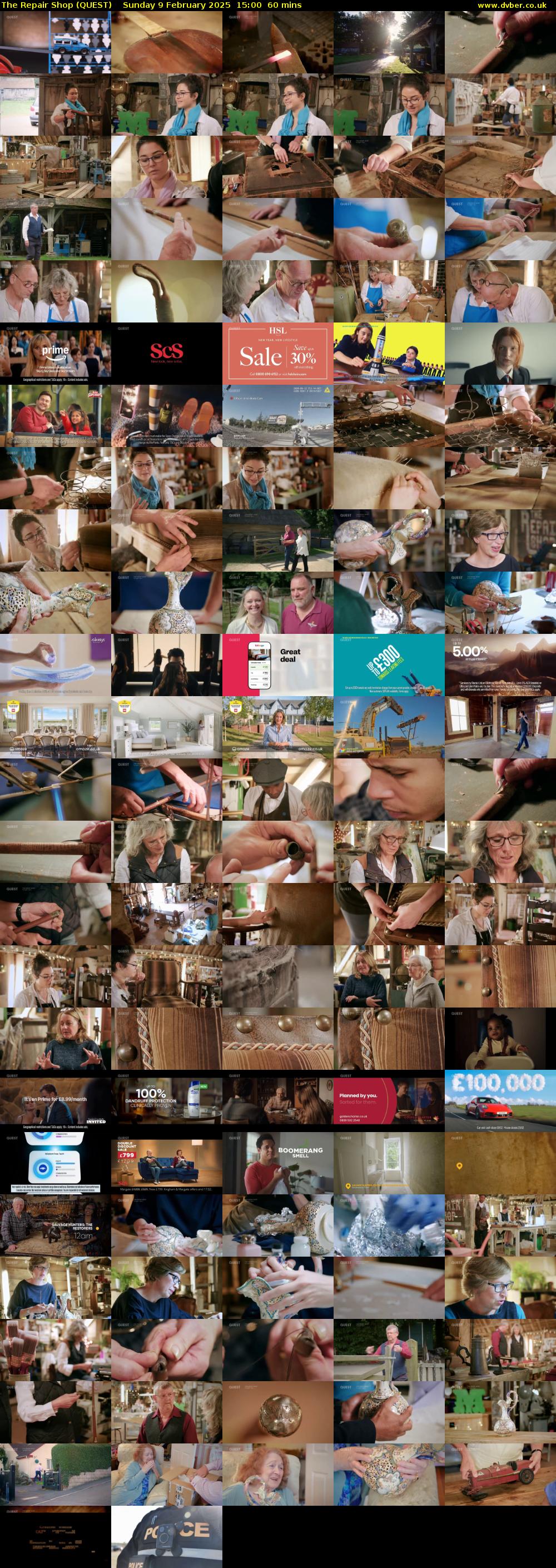 The Repair Shop (QUEST) Sunday 9 February 2025 15:00 - 16:00