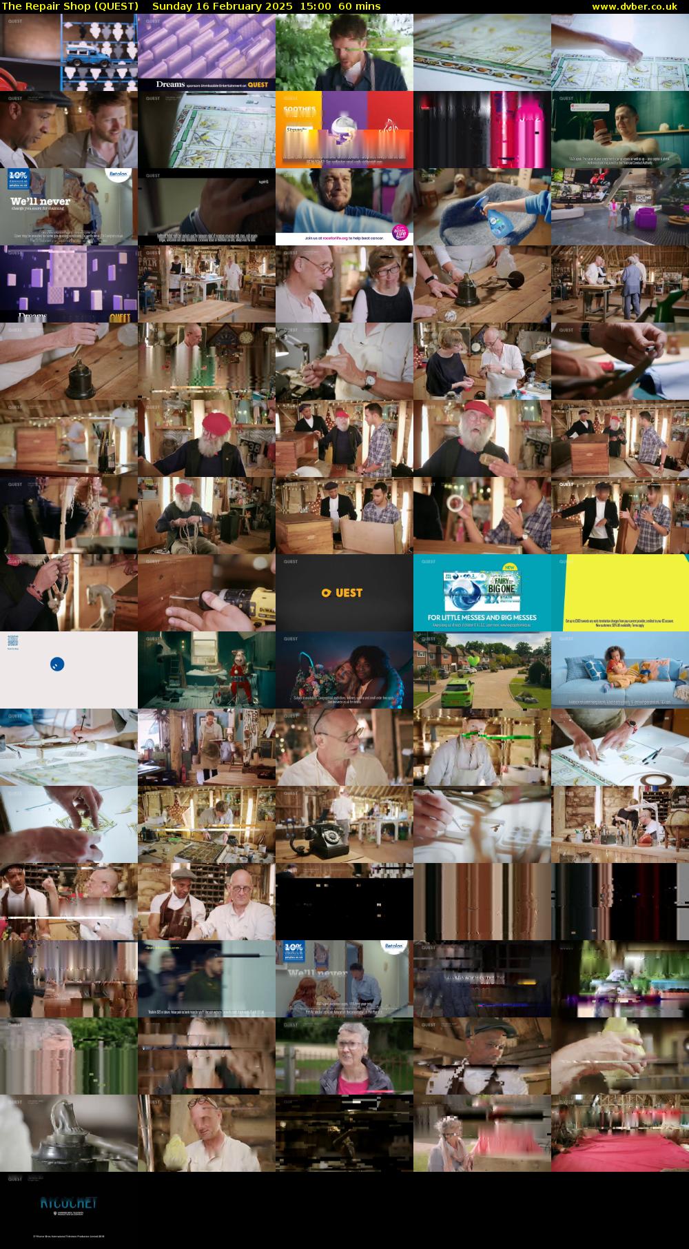 The Repair Shop (QUEST) Sunday 16 February 2025 15:00 - 16:00