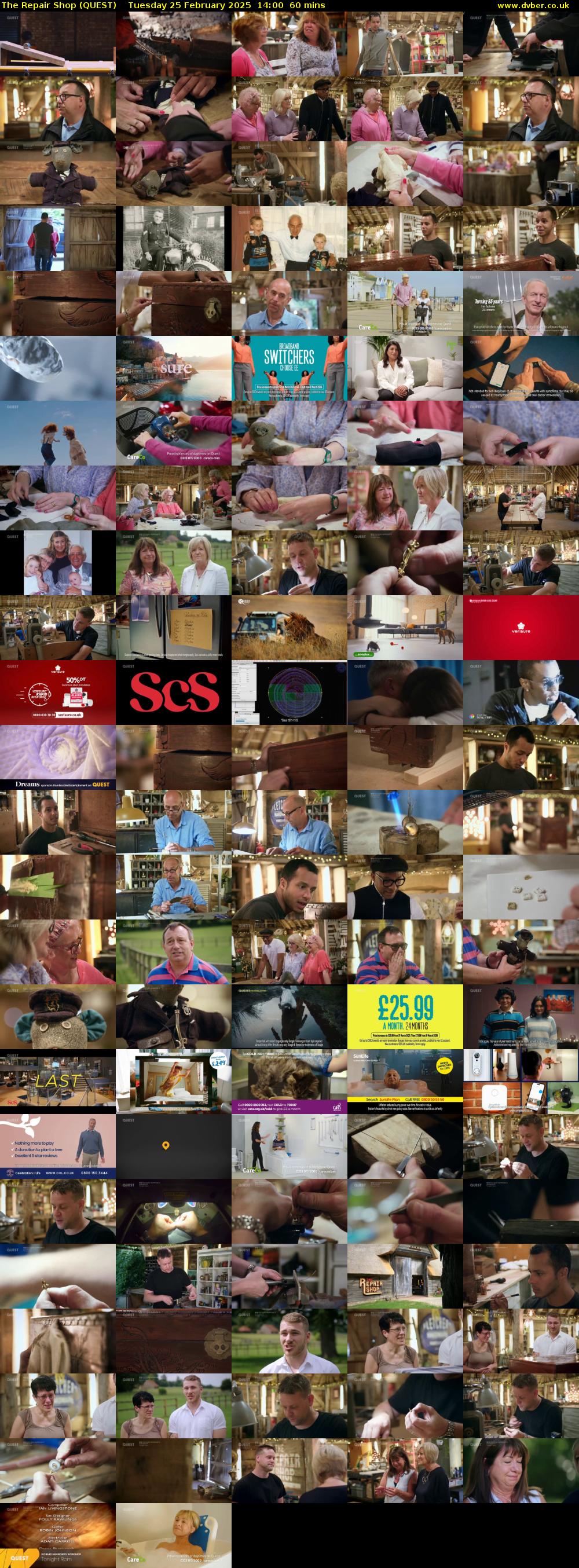The Repair Shop (QUEST) Tuesday 25 February 2025 14:00 - 15:00