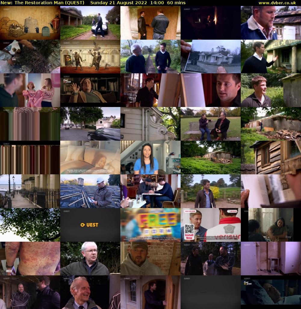 The Restoration Man (QUEST) Sunday 21 August 2022 14:00 - 15:00