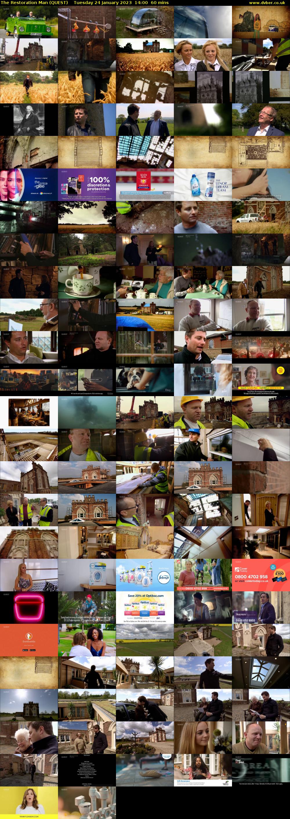 The Restoration Man (QUEST) Tuesday 24 January 2023 14:00 - 15:00