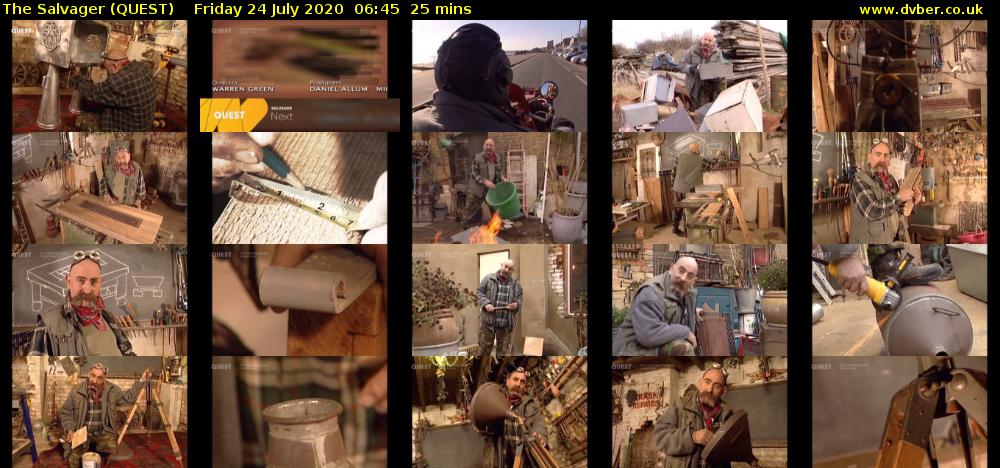 The Salvager (QUEST) Friday 24 July 2020 06:45 - 07:10